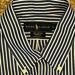 Polo button up shirt. Size Large
